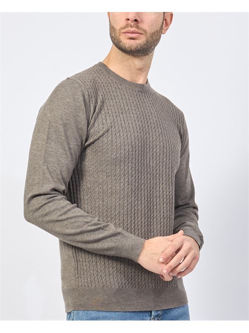 Yes Zee Wool Blend Crewneck Sweater YES ZEE | M840-ZS000842